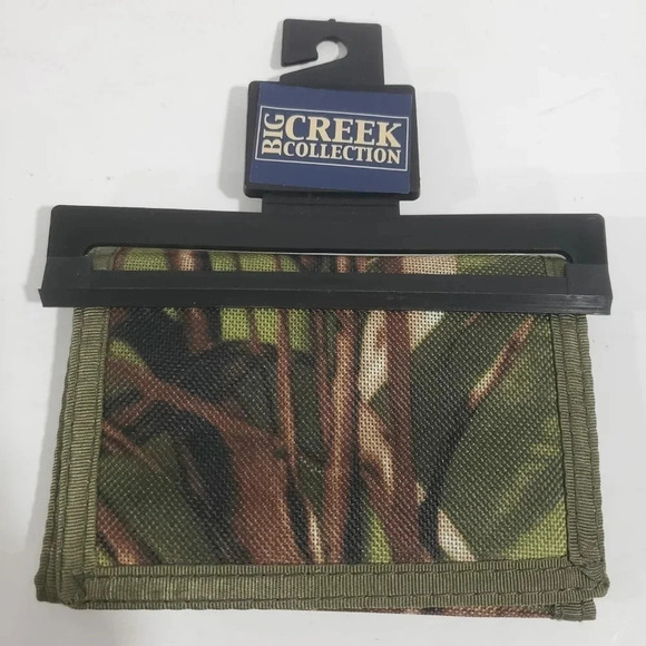 Big Creek Collection Mens Camo Tri-fold Canvas Wallet. - Picture 1 of 5
